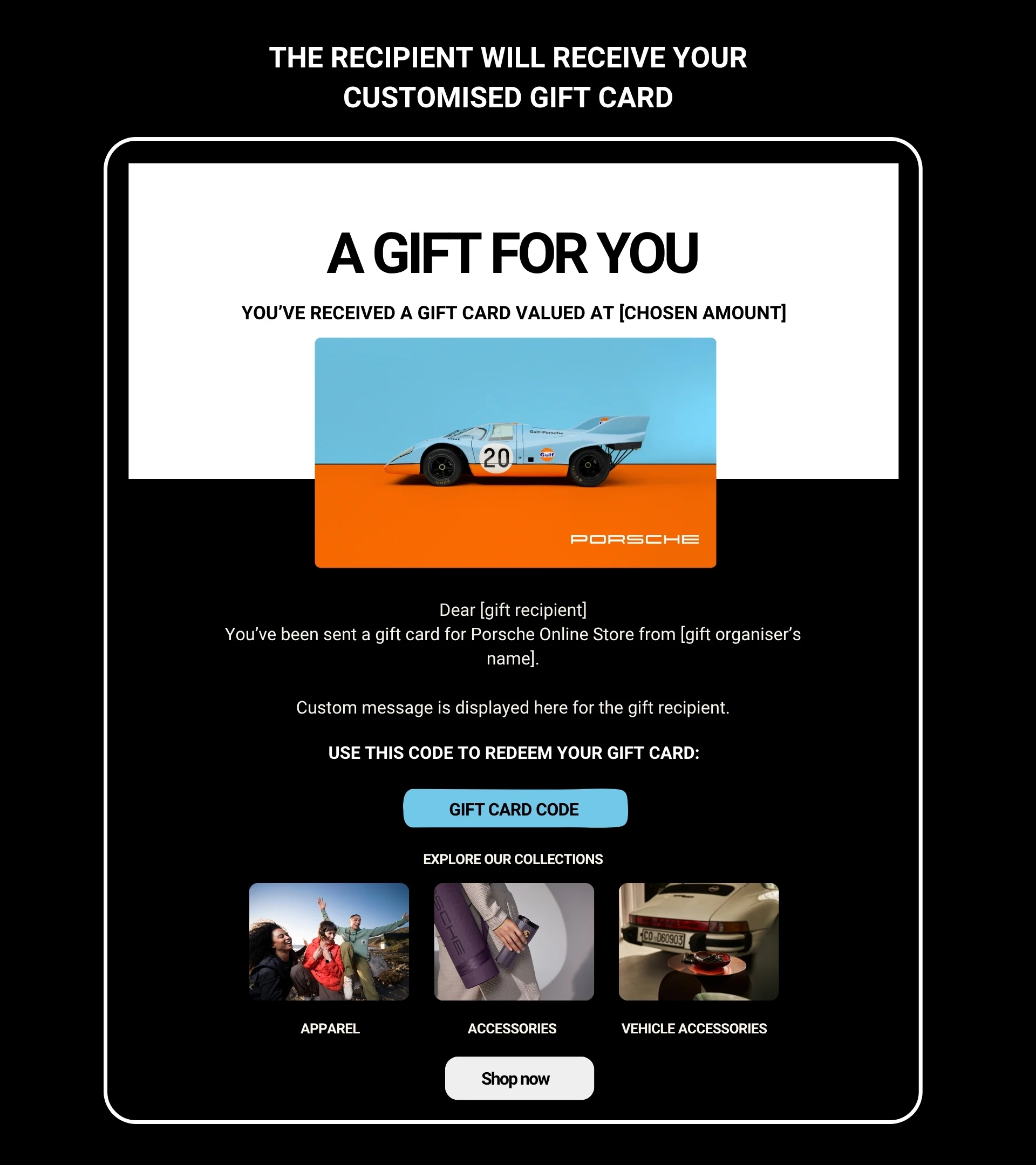 Porsche Store E-Gift Card - Image 3