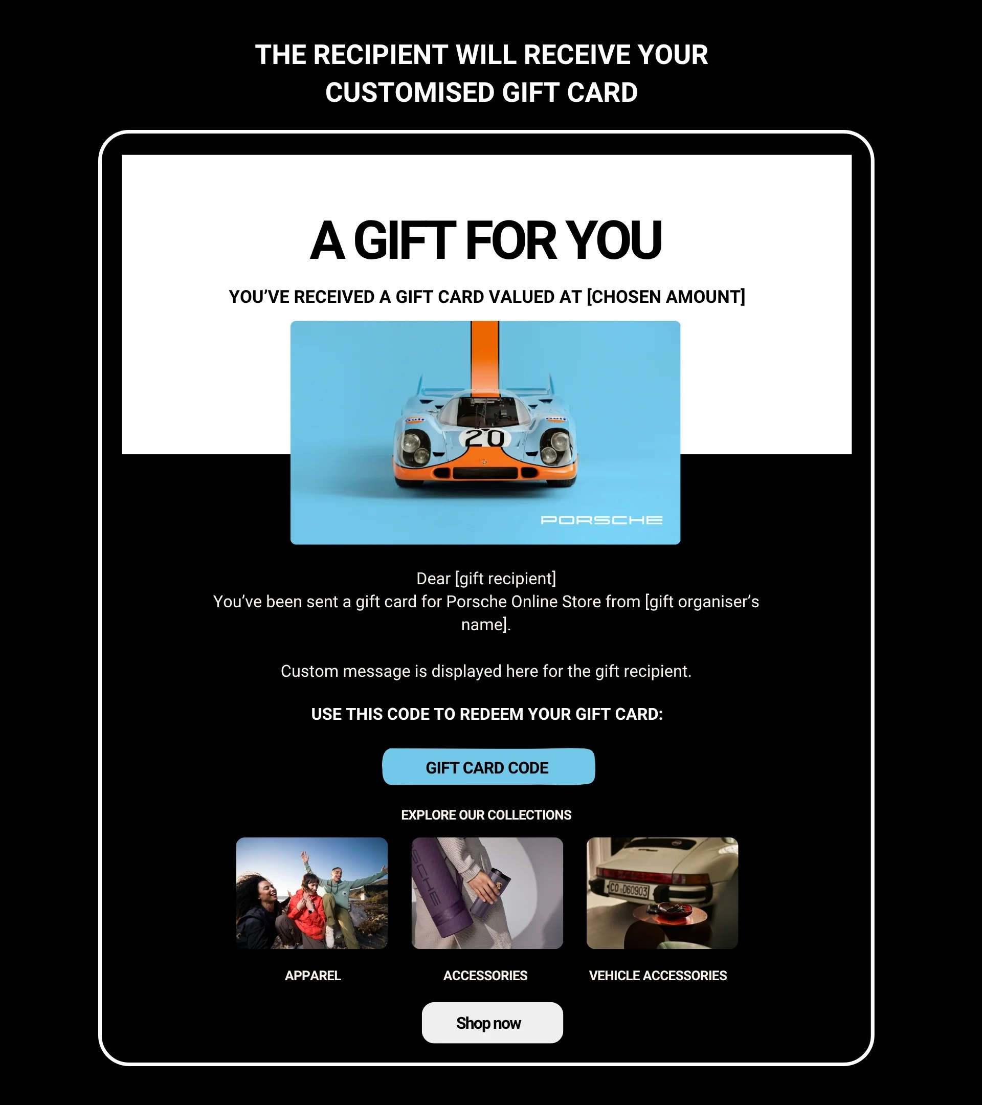 Porsche Store E-Gift Card - Image 3