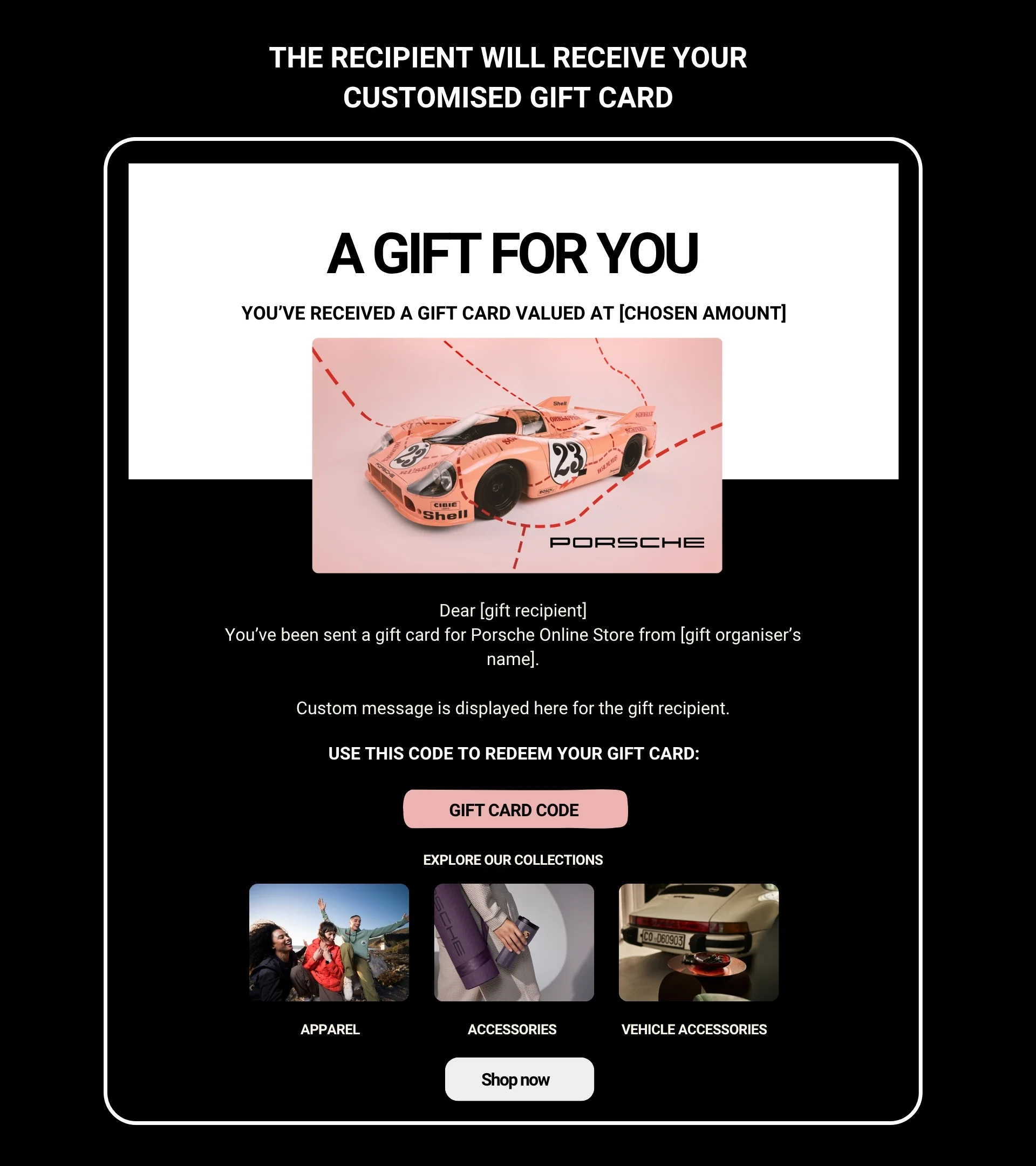 Porsche Store E-Gift Card - Image 3